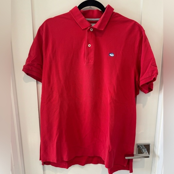 Southern Tide Red Skipjack Polo Traditional Fit.  Size L - Picture 5 of 7
